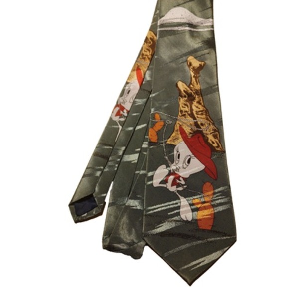 Other - Houston Daffy Duck Green Mens Tie Cacti
